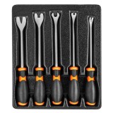 Set extractoare tapiterie auto NEO, 5 piese, maner ergonomic