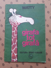 GIRAFA TOT GIRAFA Carte de colorat MATTY ? an 1982 foto