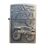 Bricheta Tip Zippo, 3D Relief, Metalica, King of 4wd M2