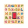Stampile Lemn Litere Woodyland, 26 Piese, Joc Educativ ABC Puzzle