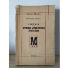Ion Mihaescu - Sinteze de Istoria Literaturii Romane