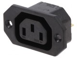 Conector Alimentare AC Soclu Mamă 10A 250VAC IEC 60320