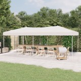 VidaXL Cort pliabil pentru petreceri, alb, 3x6 m