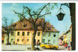 CPIB 18250 CARTE POSTALA - SIGHISOARA. PIATA CETATII, AUTOTURISM, Circulata, Fotografie