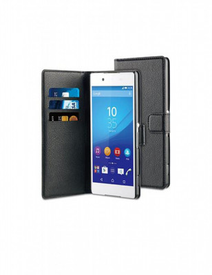 Husa Sony Xperia XZ1 Wallet Book Black BeHello foto