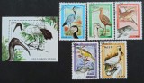 Seria Completă + Coliță Sahara R.A.S.D. 1994 - Păsări și Ciocuri, Ibis, Lopătar, St&acirc;rc, 6v - Ștampilate -A242