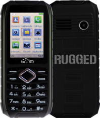 Telefon Dual SIM Media-Tech Storm IP 67 cu Ecran 2.4inch, cu Functie Vibratii, Ecran LCD, Baterie Litiu 2000mAh, Culoare Negru foto