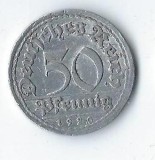 Moneda 50 pfennig 1920 A - Germania