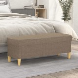 vidaXL Bancă, gri taupe, 100x35x41 cm, textil