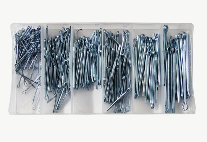 Set cuie elastice din otel, 6 marimi diferite, 280 bucati AutoDrive ProParts