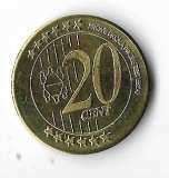 Moneda 20 eurocents 2004 - Moldova, essai, proba, specimen
