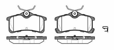 Placute frana Toyota Avensis (T22), Corolla (E11), Corolla Liftback (E11) SRLine parte montare : Punte spate foto