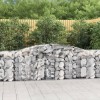 VidaXL Coșuri gabion arcuite 6 buc, 400x50x80/100 cm, fier galvanizat 3146987