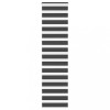 Jaluzea tip zebra neagră lățime țesătură 60,9 cm poliester