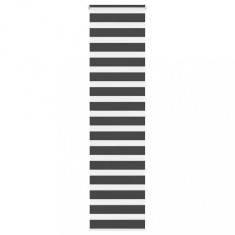 vidaXL Jaluzea tip zebra neagră lățime țesătură 60,9 cm poliester