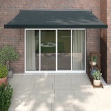 VidaXL Copertină retractabilă, antracit, 3x2,5 m, textil și aluminiu