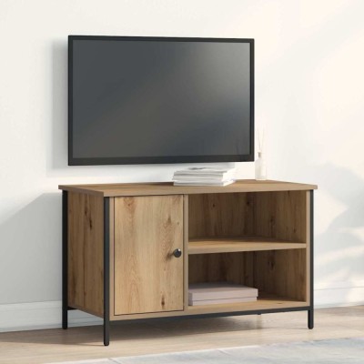 vidaXL Cabinet TV stejar artizanal 80 x 40 x 50 cm Lemn compozit foto