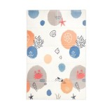 Covoras de joaca termic, Lorelli, din spuma XPE, design cu doua fete, pliabil, impermeabil, 120 x 180 cm, Ocean and Stars