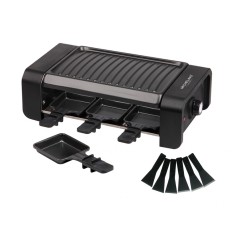 Gratar electric Raclette MICHELINO 74381, 900 W, 6 tigai antiaderente, baza din