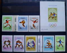 Timbre 1968 Jocurile Olimpice de vara MNH foto