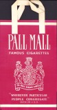 PG38 Pungă din h&acirc;rtie cu reclamă la țigări &bdquo;Pall Mall&rdquo;