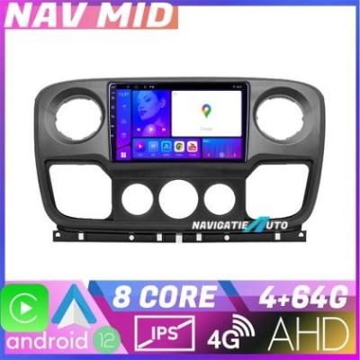 Navigatie Opel Movano Renault Master 2010 2021 EDOTEC-LITE Android Ecran 720P Octa Core 4 64 Carplay v2 CarStore Technology foto