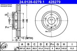 ATE 24.0128-0279.1 Disc frana