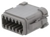BULGIN Conector cablu-cablu PX0105S12AGY 12 pini IP68 Mama Gri