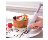 Pos tip Seringa pentru Decorat Prajituri, Sosuri si Glazura, 4 Duze Inter-schimbabile, 15 cm