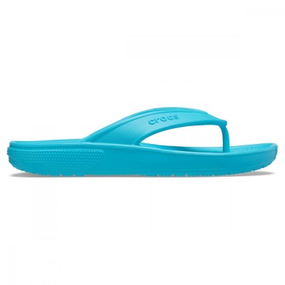 Șlapi Crocs Classic II Flip Albastru deschis - Digital Aqua foto