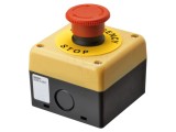 Comutator de siguranță OMRON 22mm, 2 NC roșu, poziție stabilă