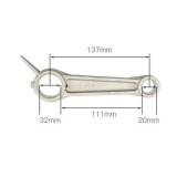 Biela cap compresor de aer aluminiu 20*32*137mm Ch054