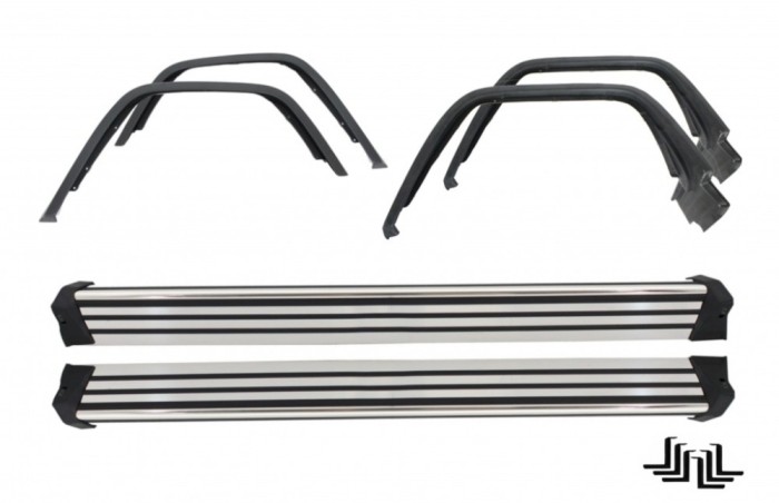 Praguri Trepte Laterale cu Prelungiri Aripi Extensii Aripi Mercedes G-Class W463 (1989-2013) Performance AutoTuning