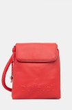 Desigual rucsac HALF HAMPTON CORAL femei, culoarea portocaliu, mic, neted, 25SAKP52