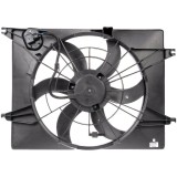GMV radiator electroventilator Kia Optima Tf, 2010-2015, Motorizare 2.0 H 140kw B/E, dimensiune 470mm, cu 3 pini, plastic, cu rezistormm, Aftermarket