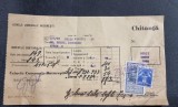 Chitanță Uzinele Comunale București &ndash; Iunie 1933 (Str. Avrig)