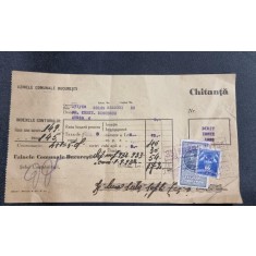 Chitanță Uzinele Comunale București &ndash; Iunie 1933 (Str. Avrig)