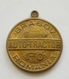 u360 MEDALIA BRASOV AUTOTRACTOR BRONZ 28mm STARE EXCELENTA