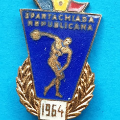 Insigna concurs international sport Spartachiada Republicana 1964