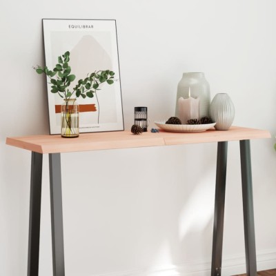 Gossi blat masa 120x40x(2-4) cm lemn stejar netratat contur organic foto