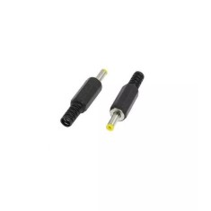 Mufa DC tata cu protector de cablu pin 9mm 1.7x4mm