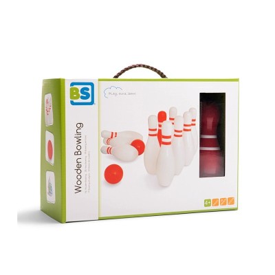 Set de bowling din lemn, BS Toys foto