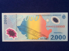 Bancnote Romania - 2000 lei 1999 seria 008A0338999 (starea care se vede) foto