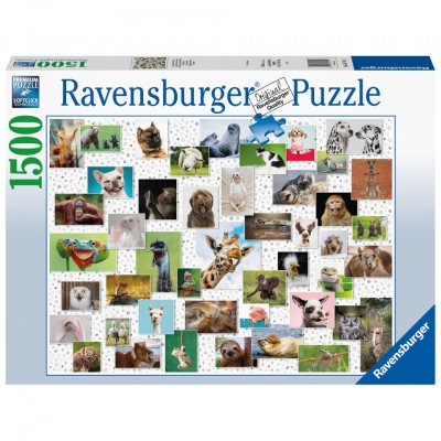 Puzzle Colaj Cu Animale, 1500 Piese foto