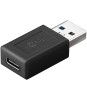 Adaptor USB3.0 SuperSpeed USB-A tata - USB-C mama negru Goobay 45400