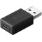Adaptor USB3.0 SuperSpeed USB-A tata - USB-C mama negru Goobay 45400