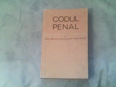 Codul penal al Republicii Socialiste Romania foto