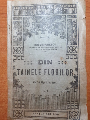 cartea din tainele florilor 1919 foto