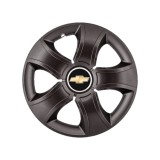 Set 4 Capace Roti 15 inchi (R15) Bis Negru, Compatibile Cu Chevrolet, Autohelix MSA