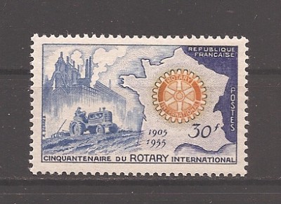 Franta 1955 - Aniversarea Rotary, MNH foto
